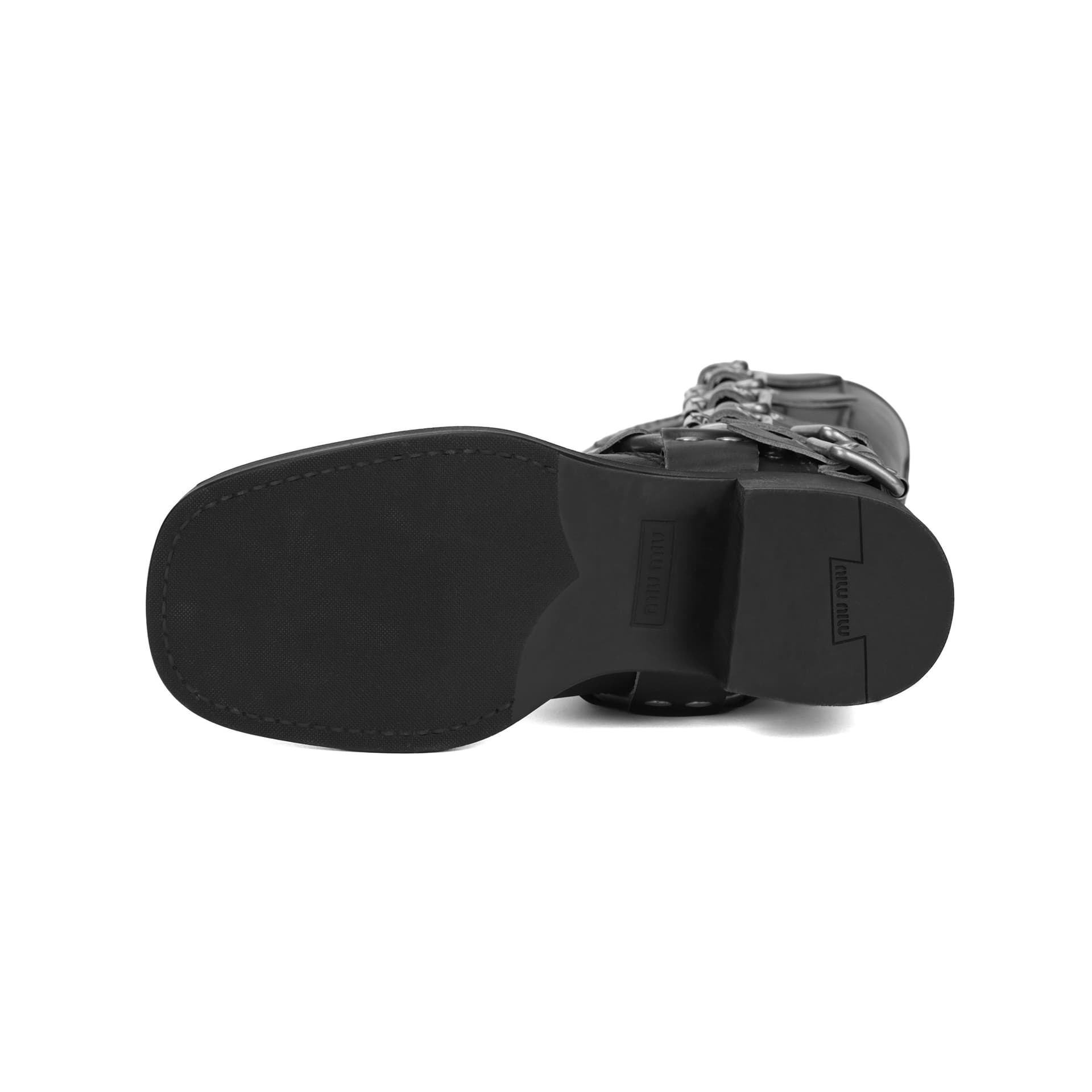 Ботинки Miu Miu High Boots Black - изображение 5