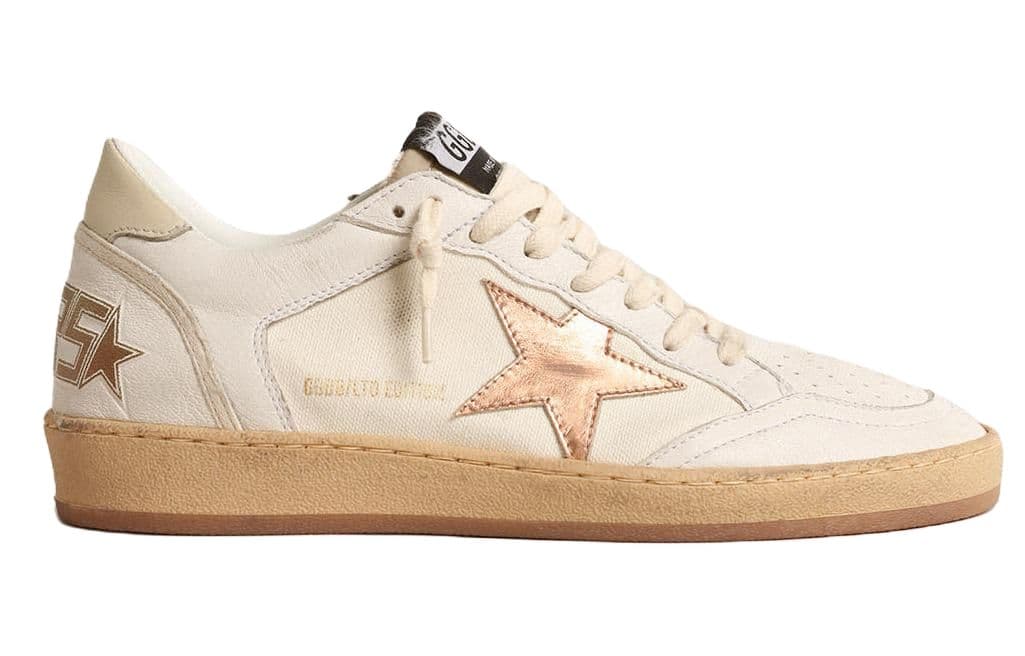 Кроссовки Golden Goose Ball Star White Brown Vintage - изображение 2