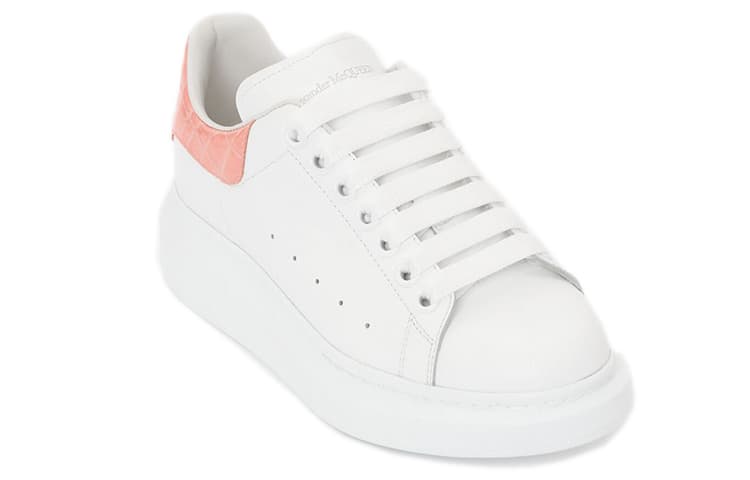 Кроссовки Alexander McQueen Fashion Sneakers White Pink - изображение 3