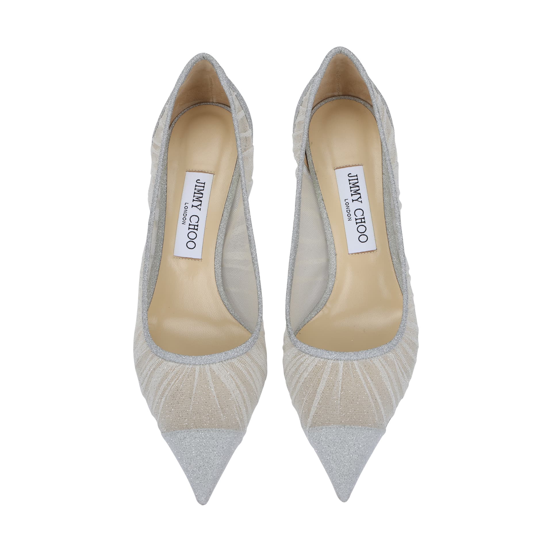 Туфли Jimmy Choo LOVE Metallic Silver Sequins Heel - изображение 3