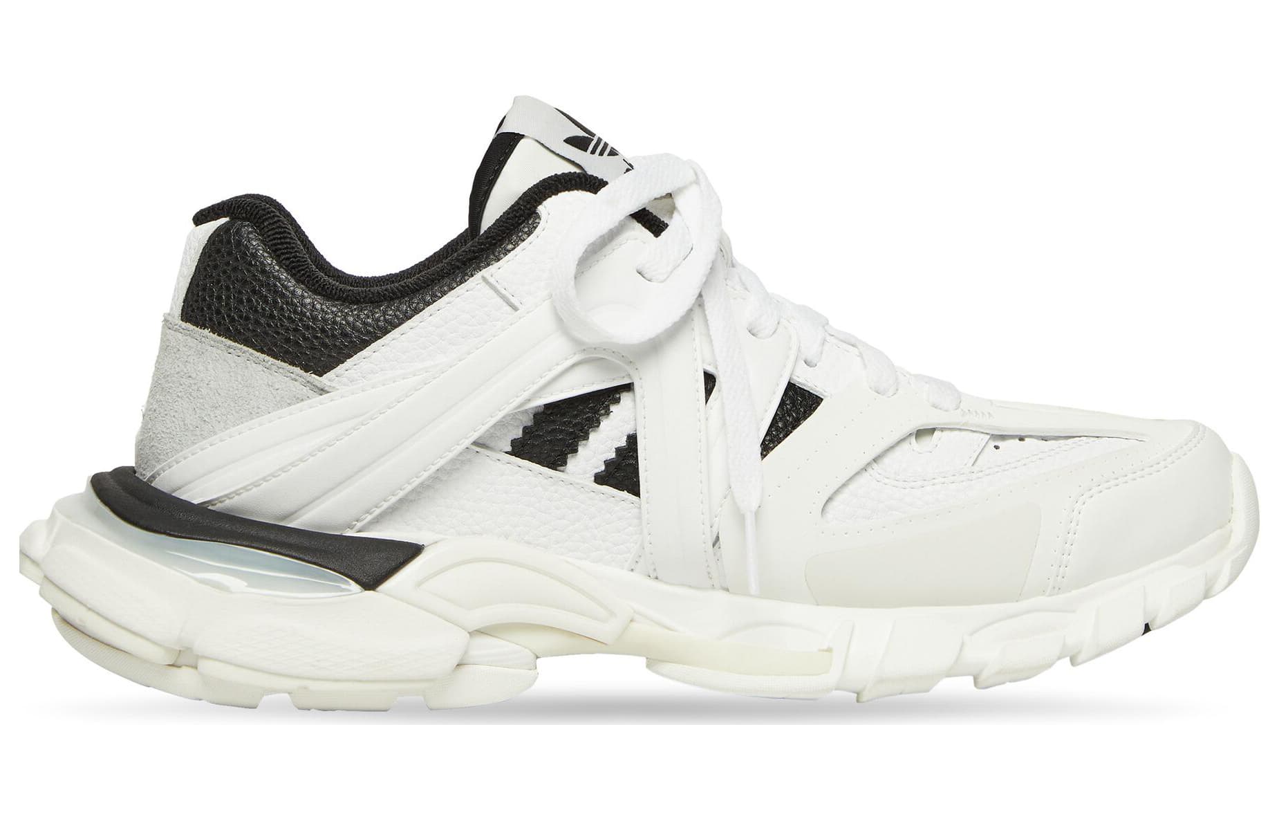 Кроссовки Adidas Originals x Balenciaga Track Forum Low Топ Массивные кроссовки Женские Белый Черный - изображение 2