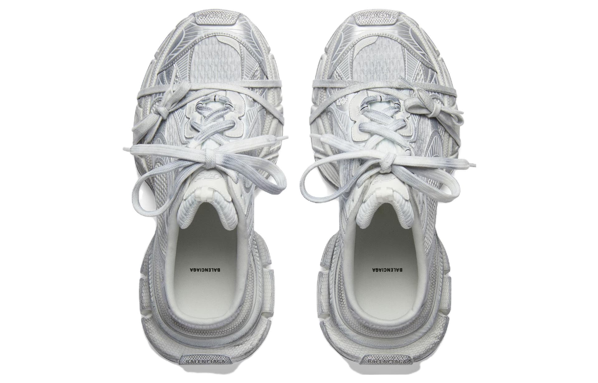 Кроссовки Balenciaga 3XL Silver White - изображение 5
