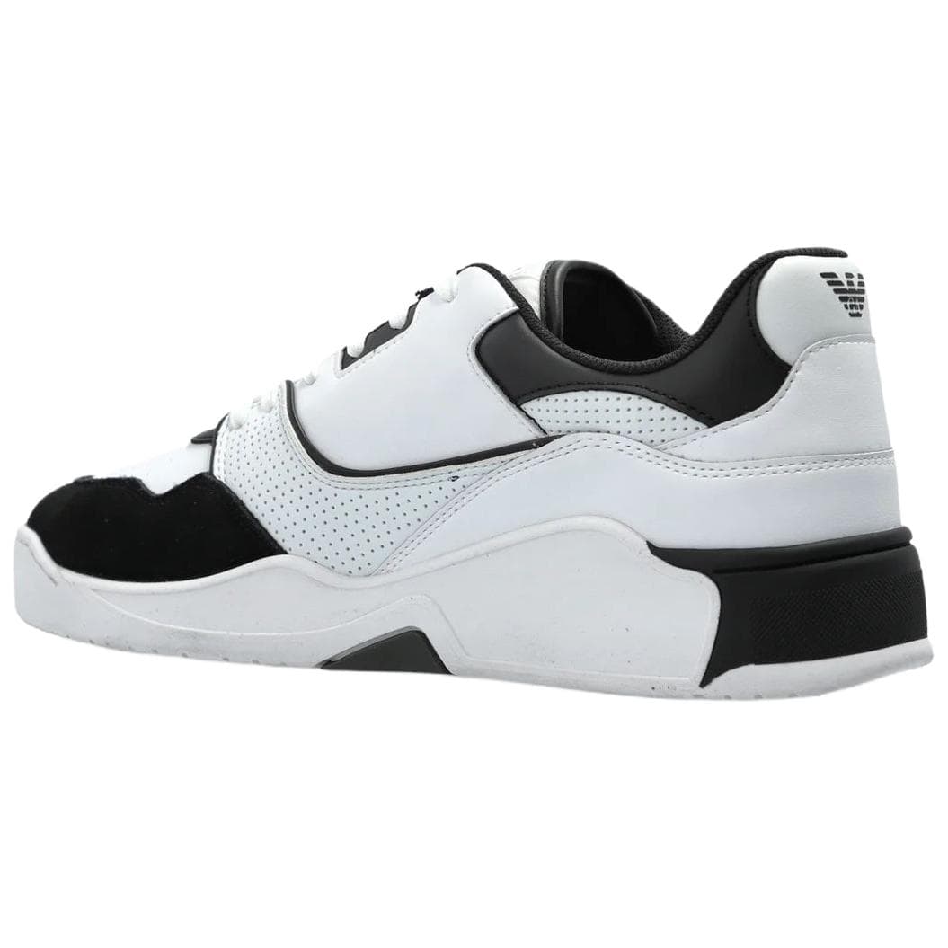 Кроссовки EMPORIO ARMANI EA7 Low Топ Скейтборд Обувь Унисекс Белый Черный - изображение 4