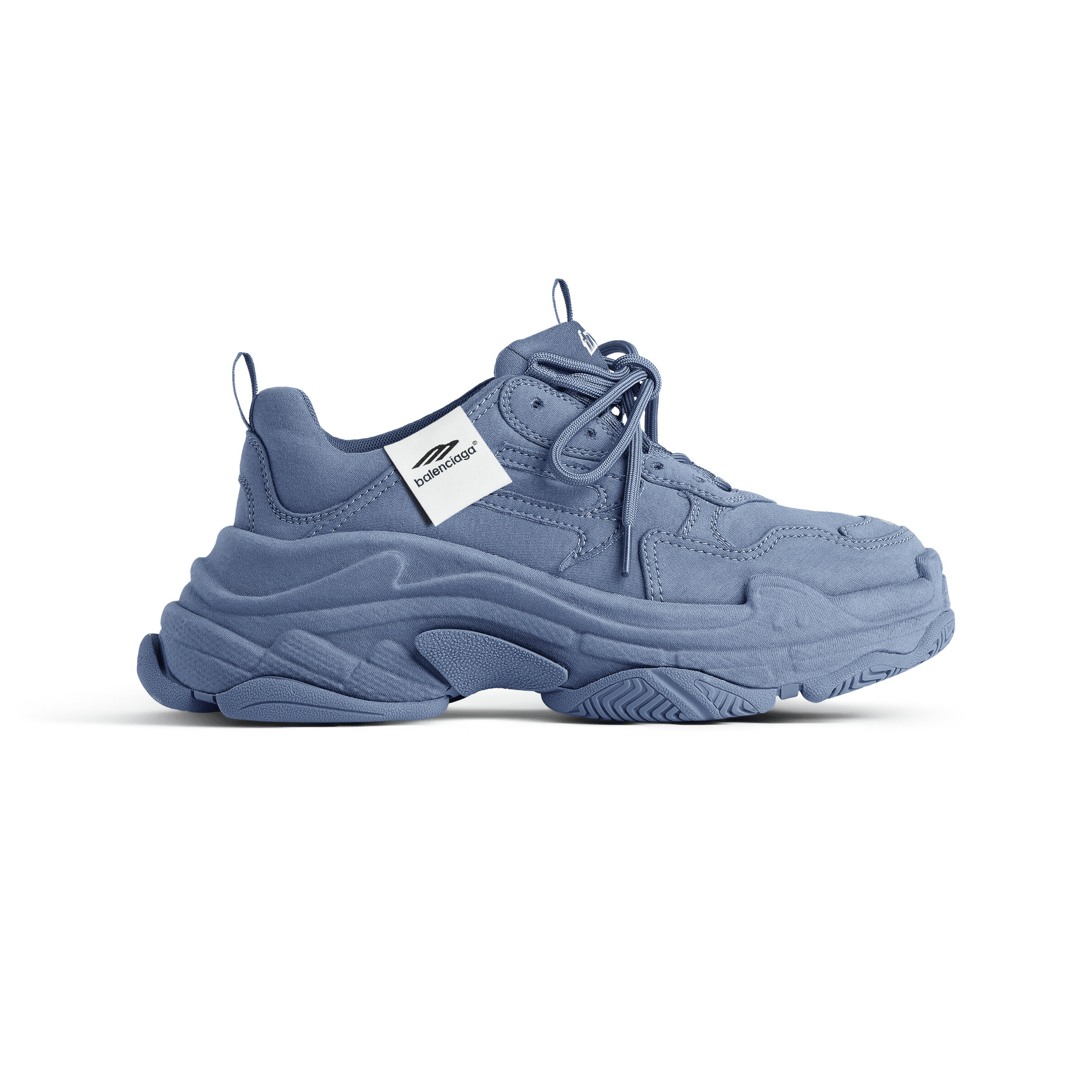 Кроссовки Balenciaga Triple S Ткань Низкие Кеды Мужские Синие - изображение 2