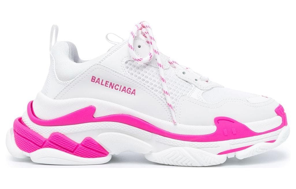 Кроссовки Balenciaga Triple S Low Топ Повседневная обувь Мужская Розовая Белая - изображение 2