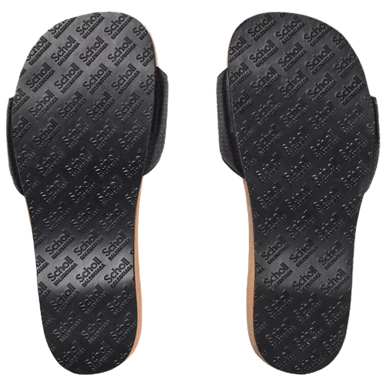 Сандалии SCHOLL x Balenciaga Шлепанцы 4CM Женские Черные - изображение 7