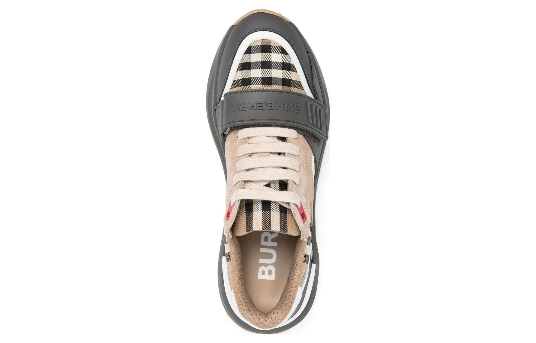 Кроссовки Burberry Vintage Low-Top Sneakers Grey Brown - изображение 4