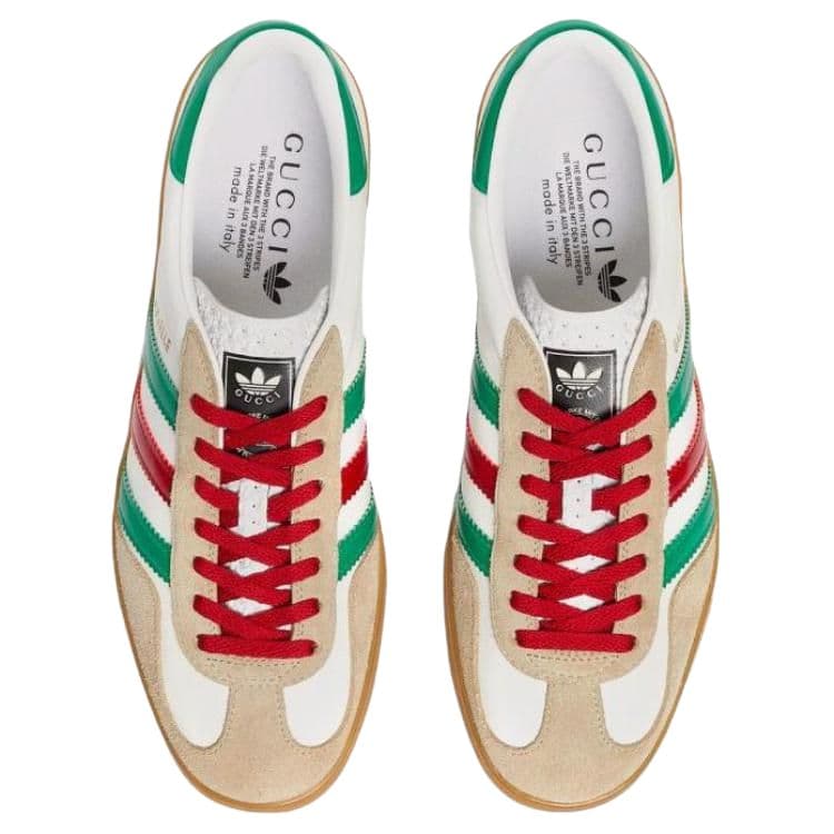 Кроссовки adidas x Gucci Gazelle White - изображение 5