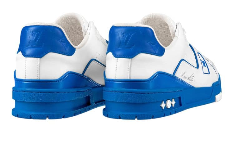 Кроссовки Louis Vuitton Trainer White Blue - изображение 3