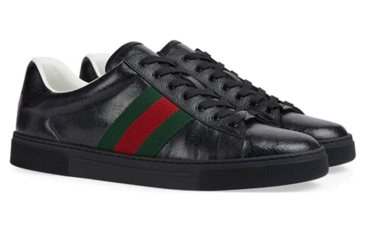 Кроссовки Gucci Low Top Sneakers Black - изображение 3