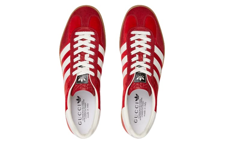 Кроссовки adidas x Gucci Gazelle Red - изображение 3