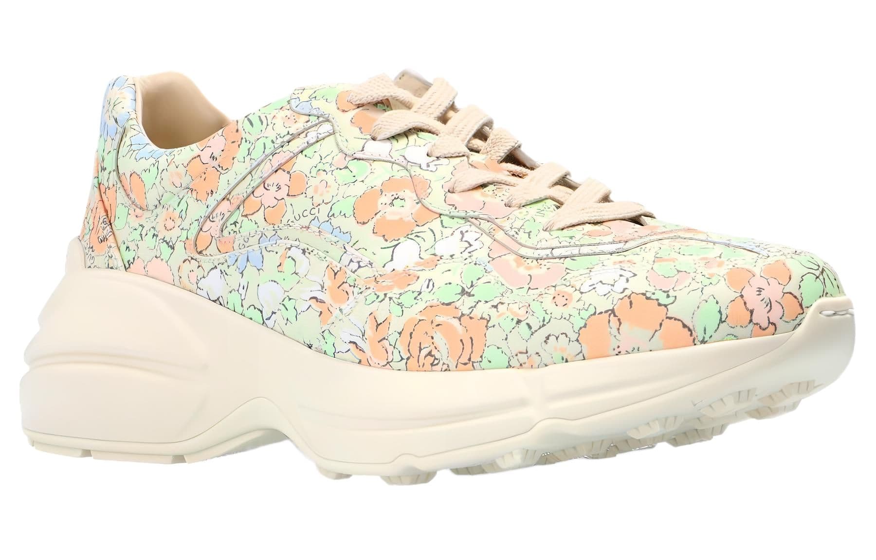 Кроссовки Gucci Rhyton Liberty London Mint - изображение 3