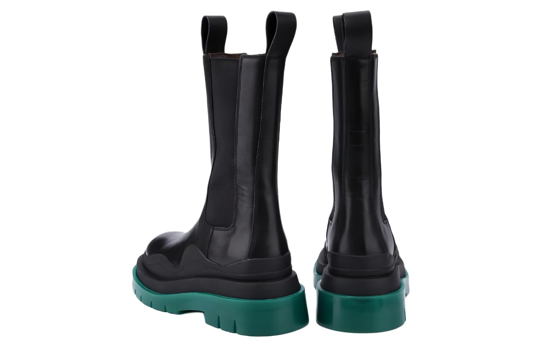 Ботинки челси Bottega Veneta Tire Chelsea Boots Black Green - изображение 5
