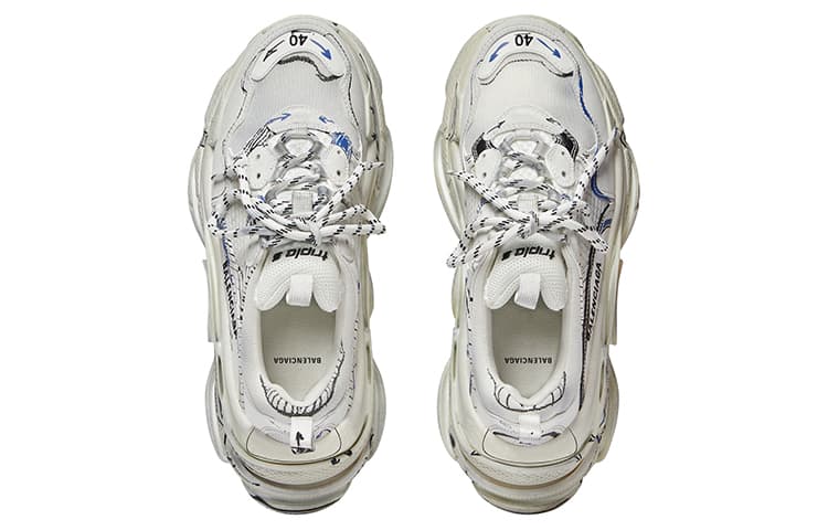 Кроссовки Balenciaga Triple S White - изображение 4