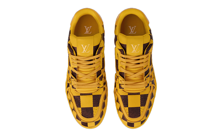 Кроссовки Louis Vuitton Trainer Yellow Black - изображение 4