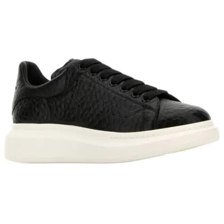 Кроссовки Alexander McQueen Leather Low Top Sneakers Black - изображение 2