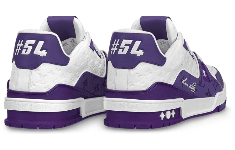 Кроссовки Louis Vuitton Trainer Low White Purple - изображение 3