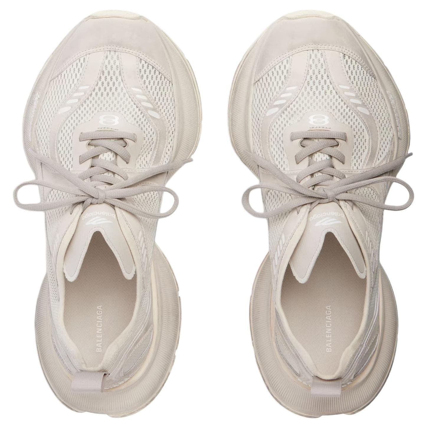 Кроссовки Balenciaga Circuit Low Топ Толстая подошва Кроссовки Мужские Бежевые - изображение 5