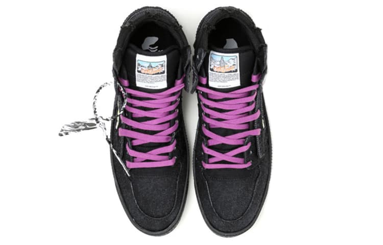 Кеды OFF-WHITE Off-Court High Black Purple - изображение 4