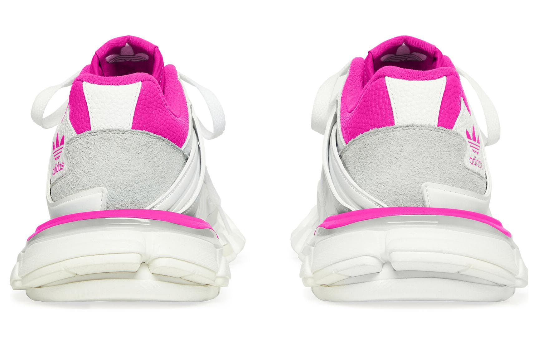Кроссовки Adidas Originals x Balenciaga Track Forum Low Топ Толстая подошва Кроссовки Женские Белые Розовые - изображение 4