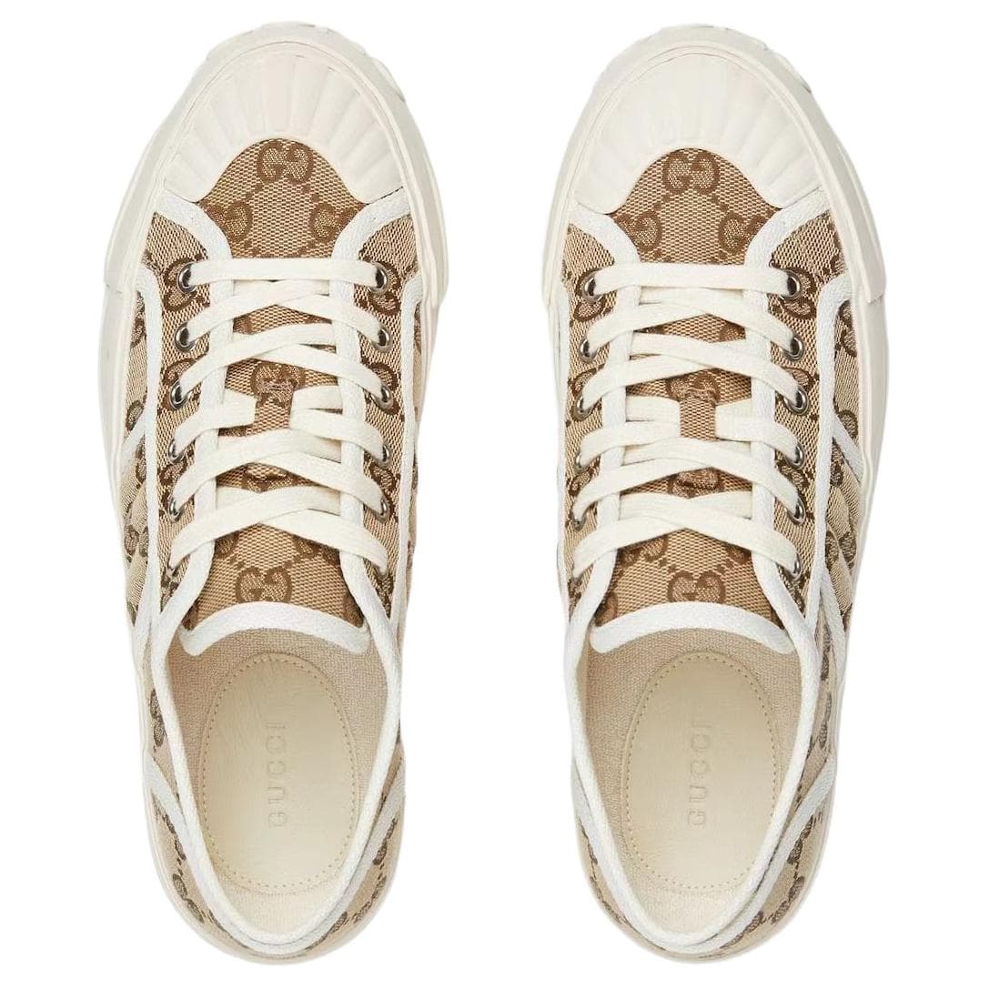 Кеды Gucci Canvas Platform Sneakers Beige - изображение 4
