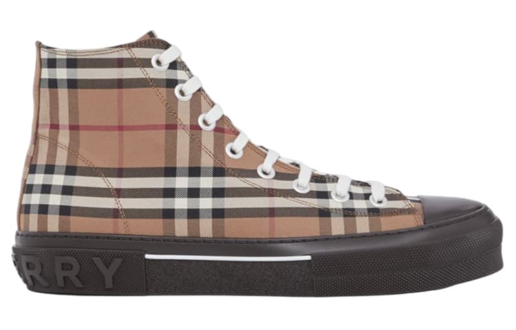 Кроссовки Burberry Vintage High-Top Sneakers Brown - изображение 2