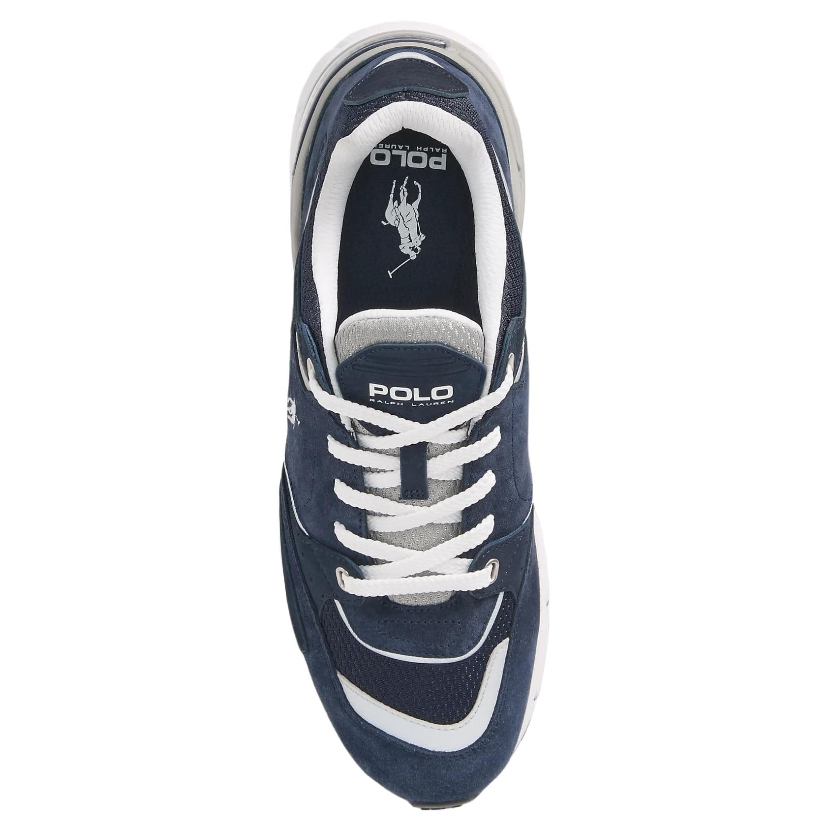 Кроссовки Polo Ralph Lauren Trackster 200 Artificial Suede Низкий Топ Повседневная Обувь Мужская Синяя - изображение 4