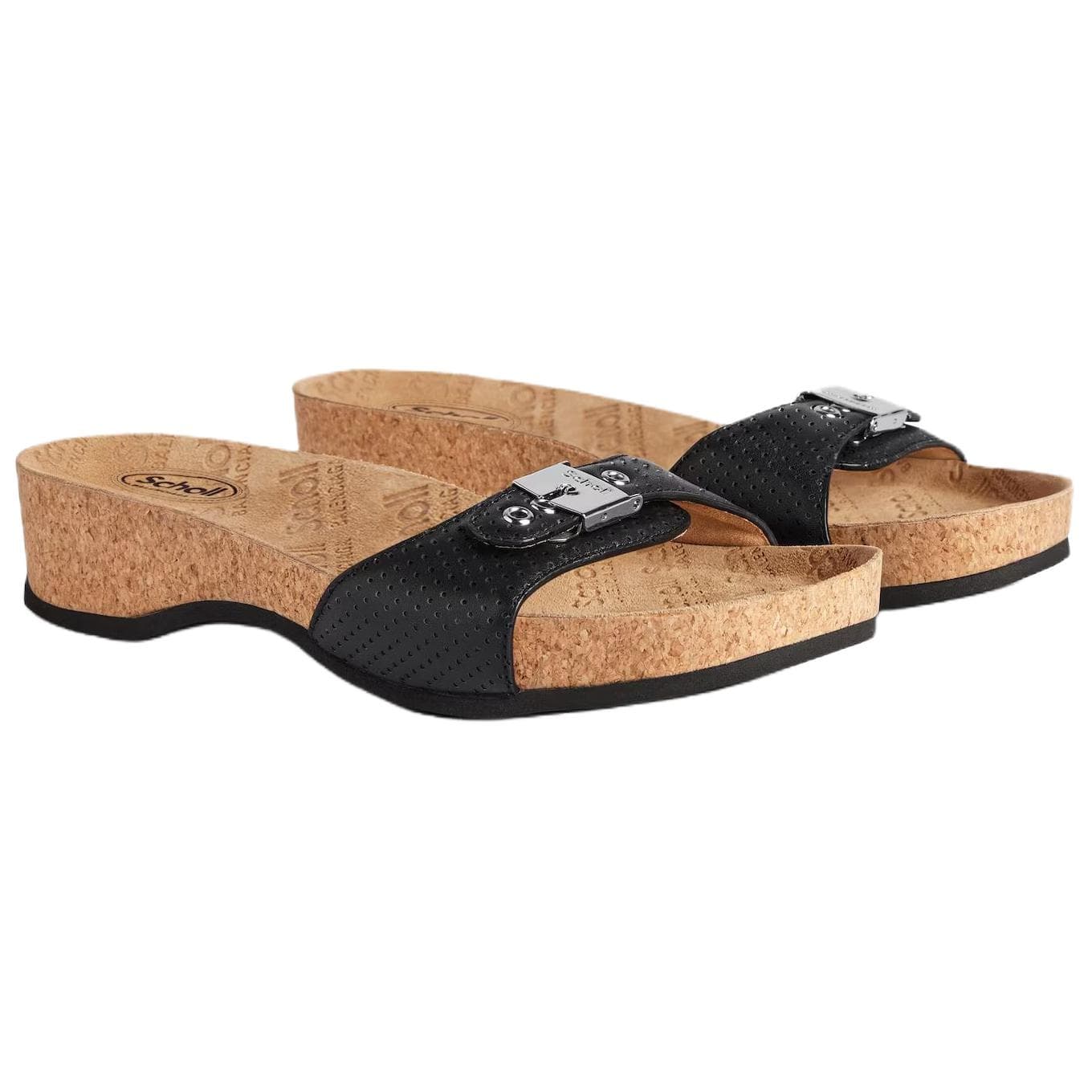 Сандалии SCHOLL x Balenciaga Шлепанцы 4CM Женские Черные - изображение 3