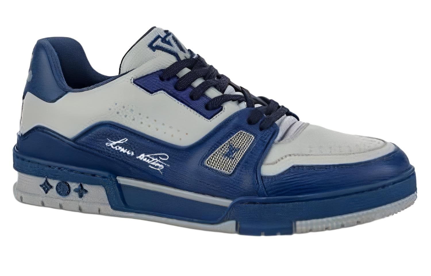 Кроссовки Louis Vuitton Trainer Grey Blue - изображение 2