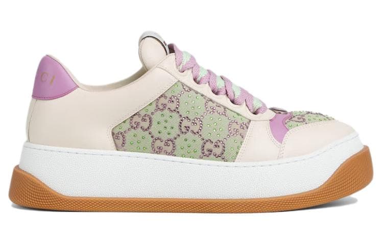 Кроссовки Gucci Screener Low Beige Purple - изображение 2