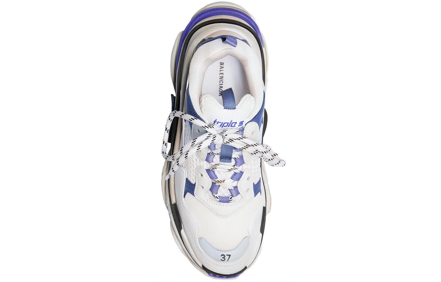 Кроссовки Balenciaga Triple S White Blue - изображение 4