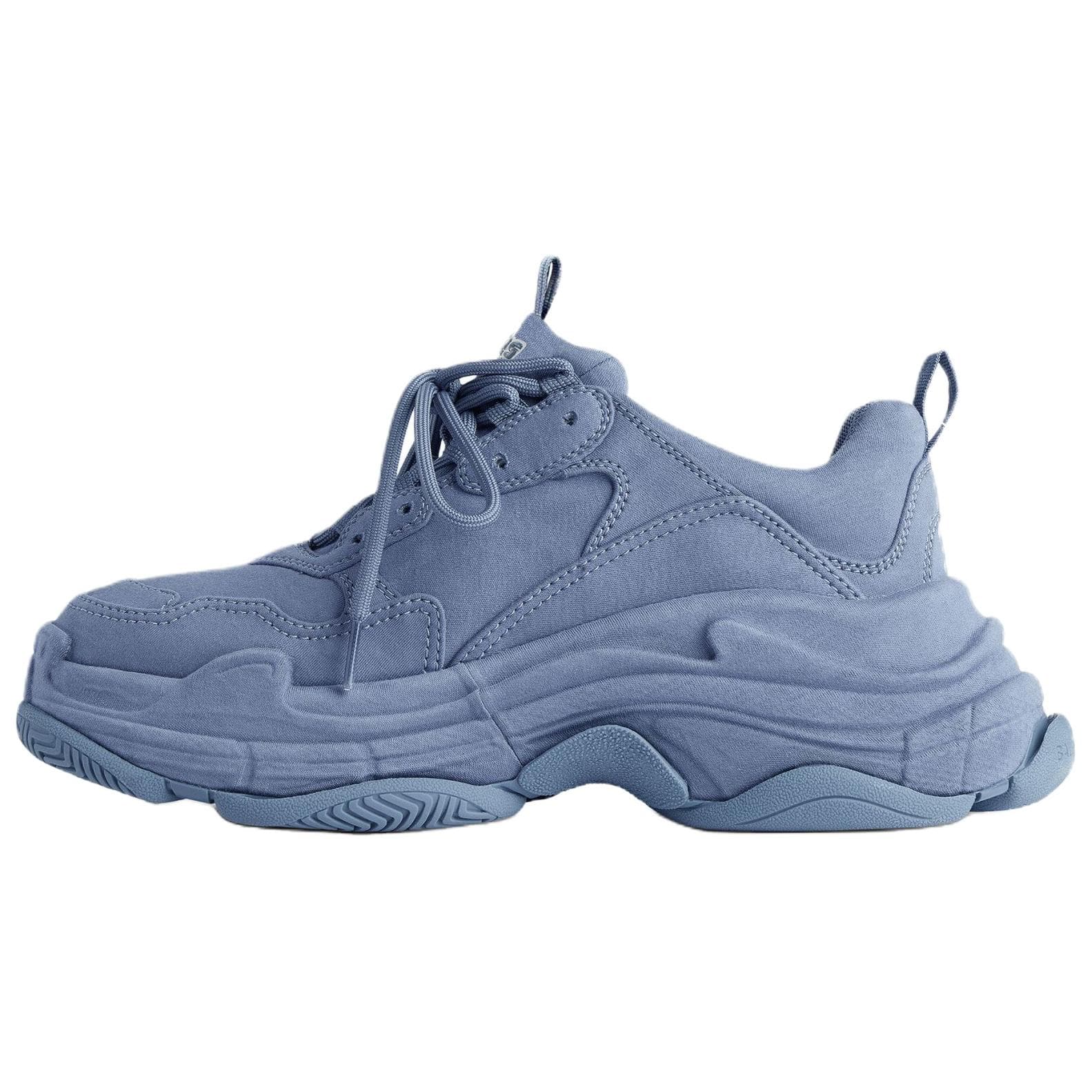 Кроссовки Balenciaga Triple S Ткань Низкие Кеды Мужские Синие - изображение 1
