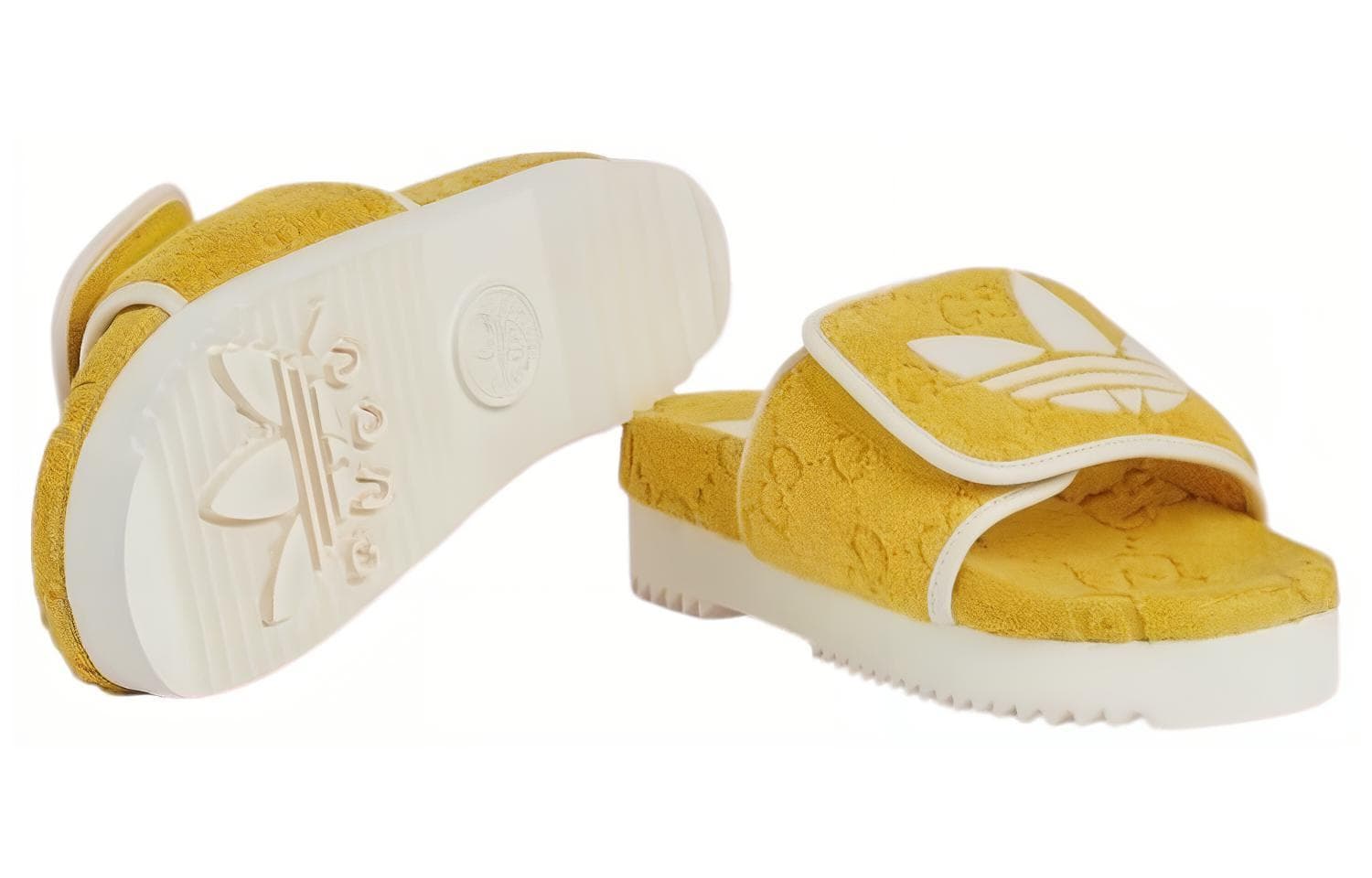 Сандалии Gucci GG Yellow Slides - изображение 3