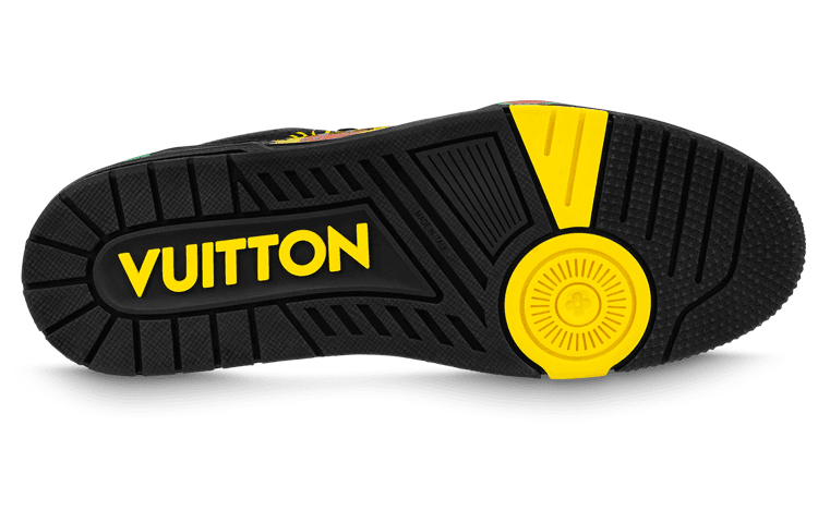Кроссовки Yayoi Kusama x Louis Vuitton Trainer Black - изображение 5