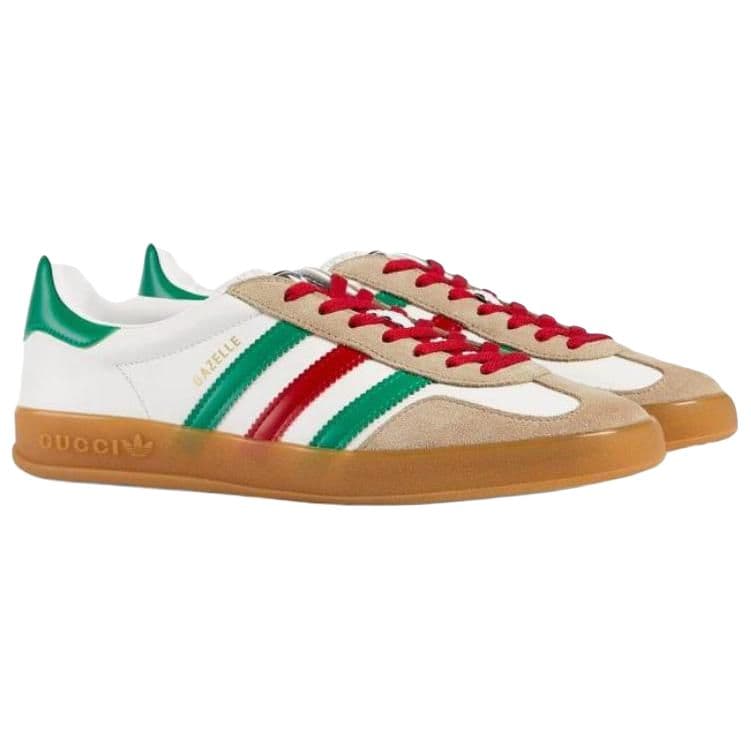 Кроссовки adidas x Gucci Gazelle White - изображение 3