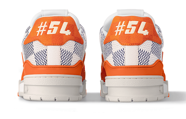 Кроссовки LOUIS VUITTON Trainer Orange - изображение 4