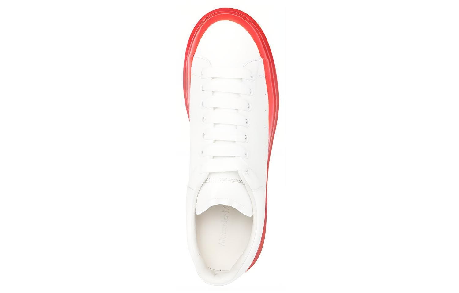 Кроссовки Alexander McQueen Oversized Sneakers White Red - изображение 4