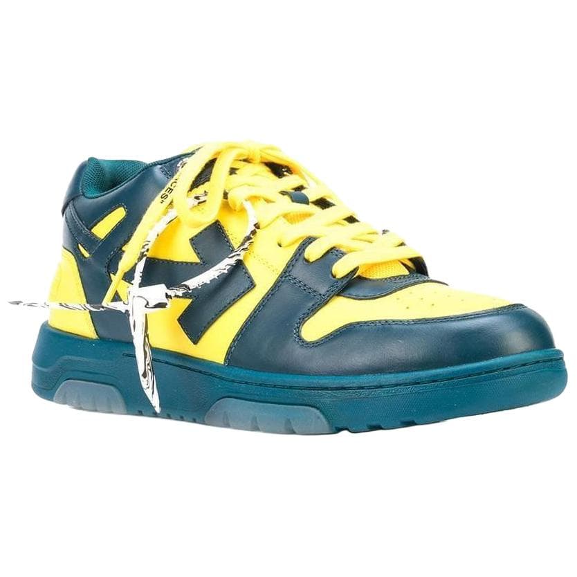 Кроссовки OFF-WHITE Out Of Office Yellow Blue - изображение 3