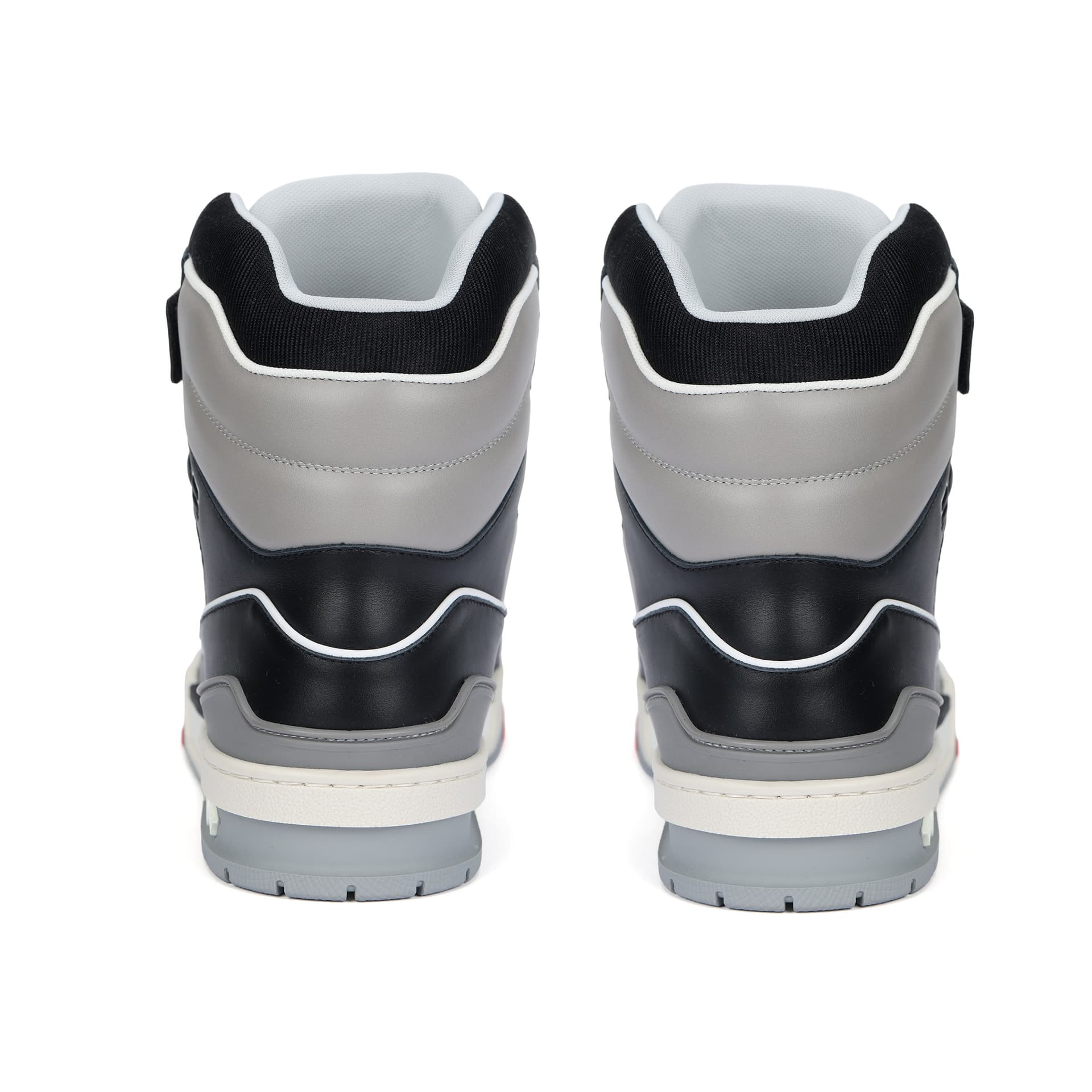 Кроссовки Louis Vuitton Trainer High Top Grey Black - изображение 9