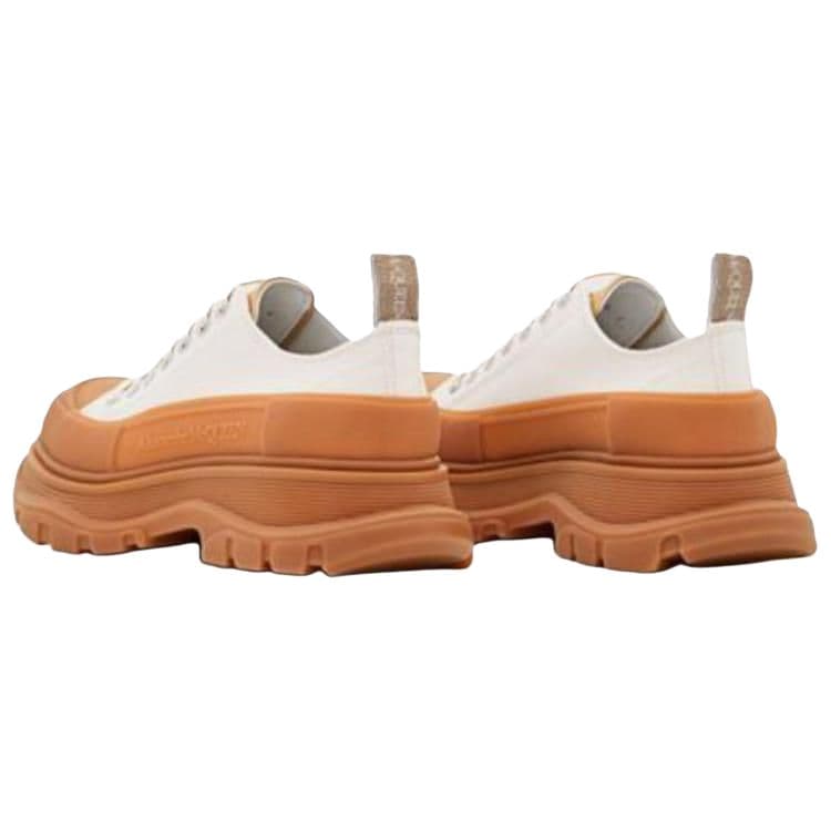 Кроссовки Alexander McQueen Canvas Platform Sneakers White - изображение 5