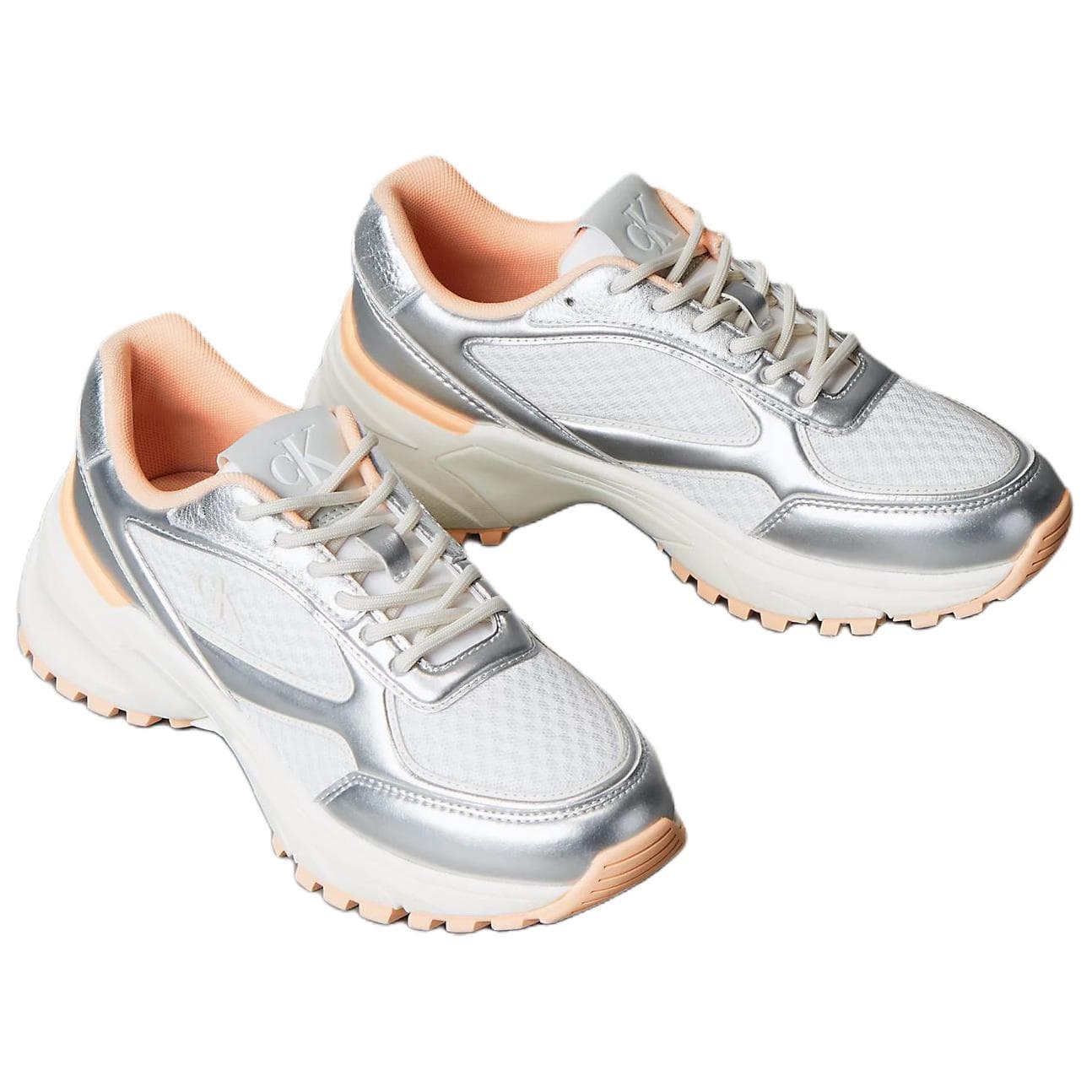 Кроссовки Calvin Klein Trailblazer Low Casual Обувь Женская Серебряная - изображение 3