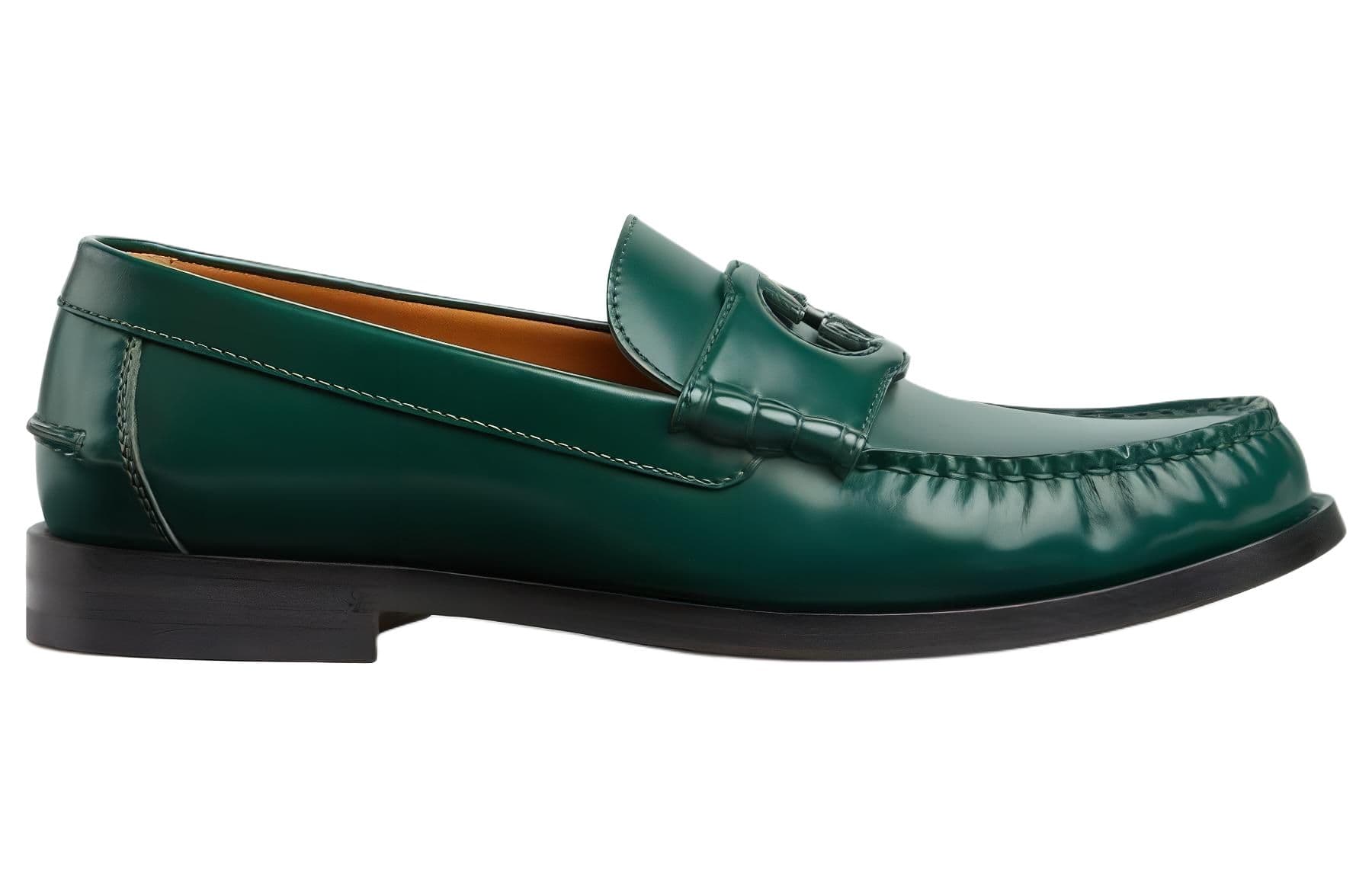 Лоферы Gucci Interlocking Loafers Green - изображение 2