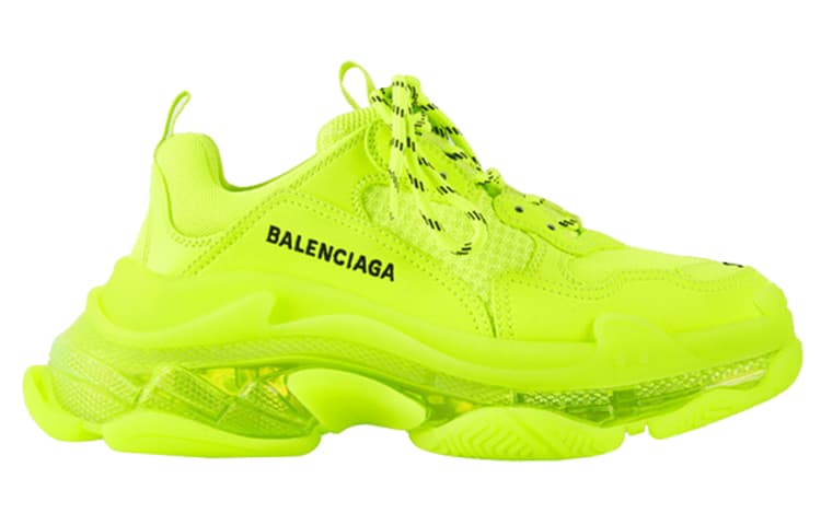 Кроссовки Balenciaga Triple S Clear Sole Fluorescent Yellow - изображение 2