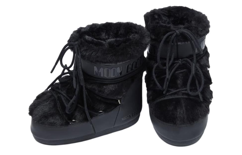 Ботинки зимние Moon Boot Black Short Snow Boots - изображение 4