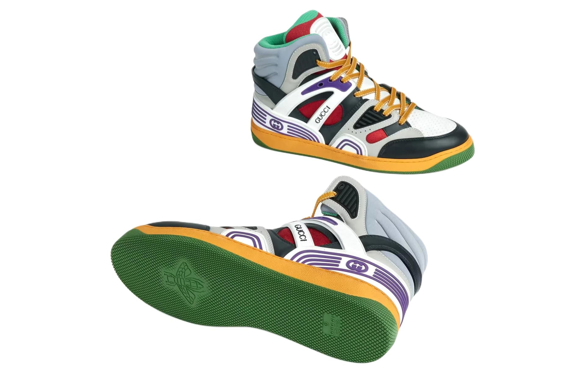 Ретро баскетбольные кроссовки Gucci Basket - изображение 5