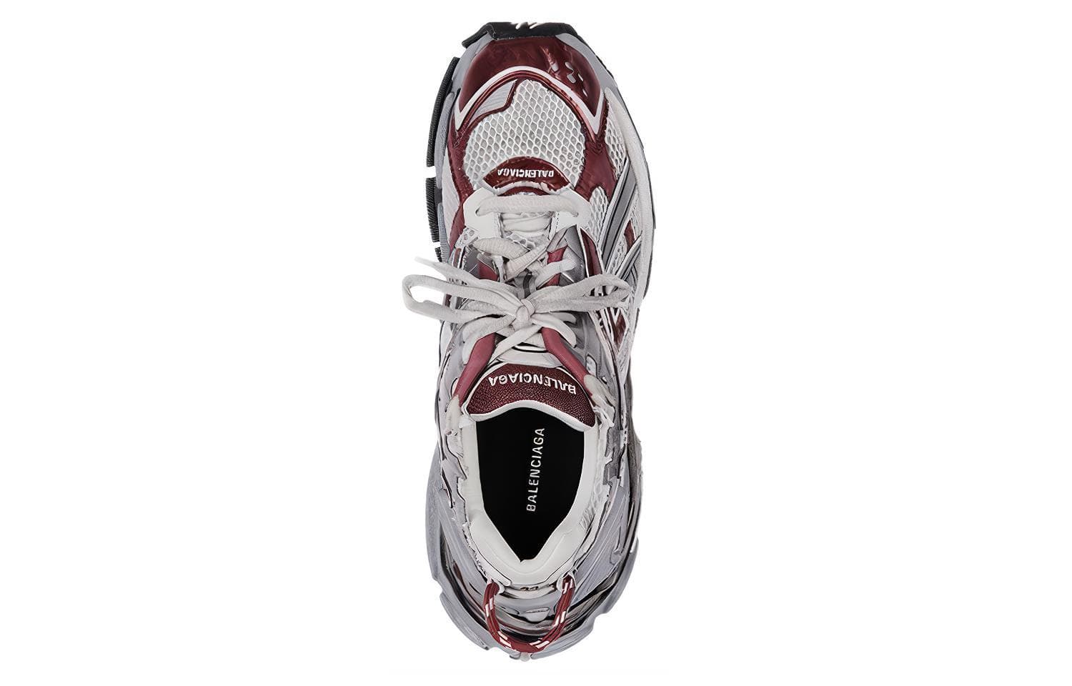 Кроссовки Balenciaga Runner White Grey Red - изображение 4