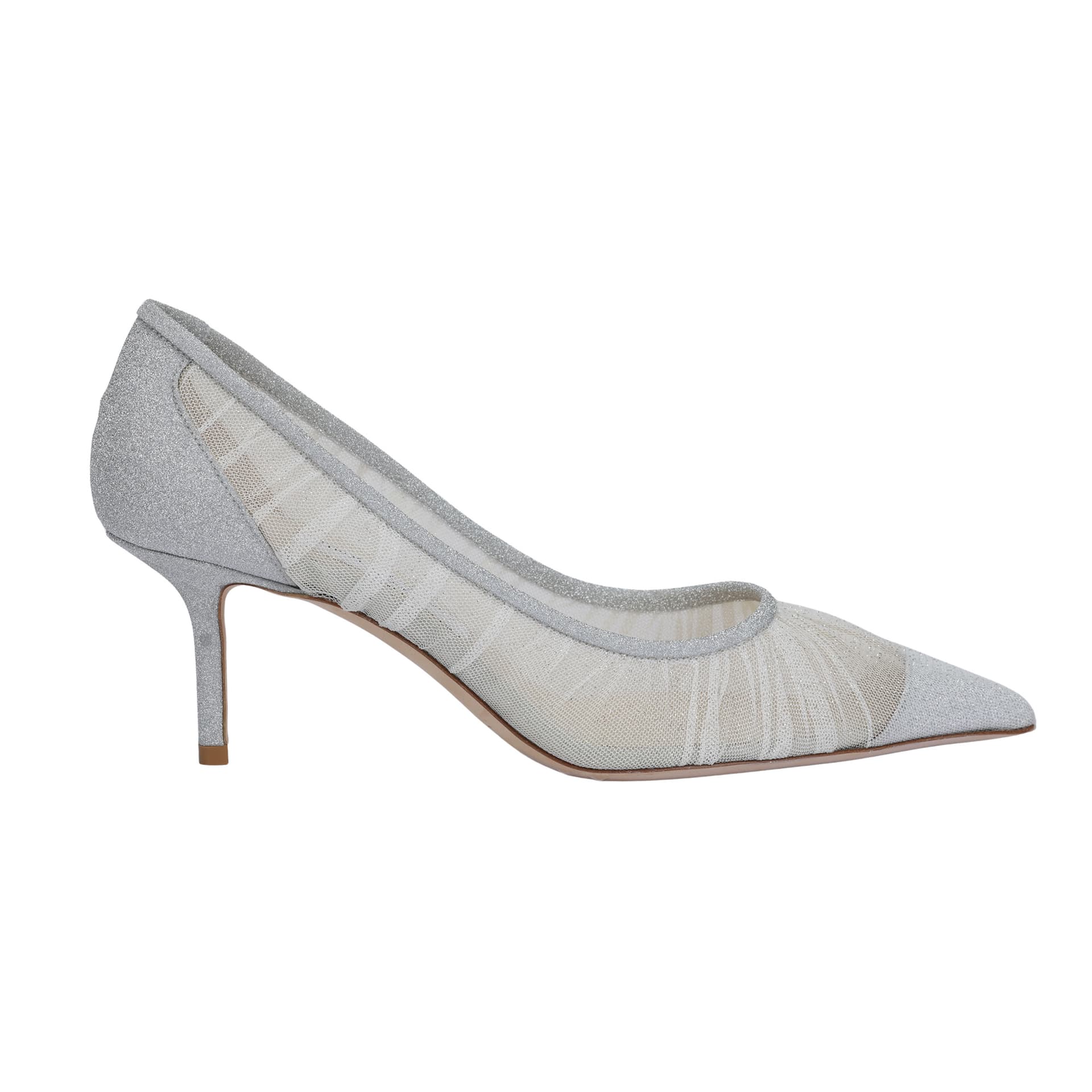 Туфли Jimmy Choo LOVE Metallic Silver Sequins Heel - изображение 2