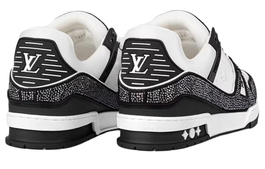 Кроссовки LOUIS VUITTON Trainer Black White - изображение 3