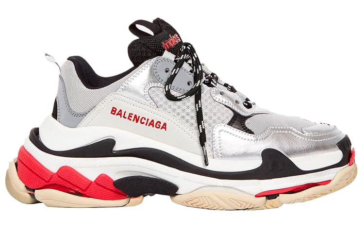 Кроссовки Balenciaga Triple S Grey Silver Black - изображение 2