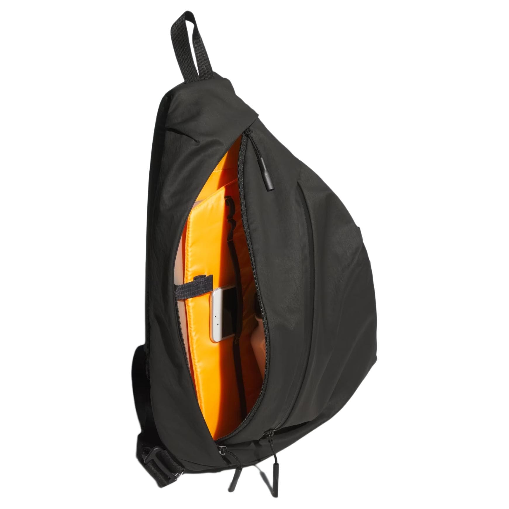 Нагрудная сумка Adidas Нейлон Сумки слинг Обычный (стандартный) Унисекс Черный - изображение 4